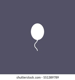 simple balloon icon for party