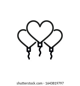 Einfaches Ballonsymbol. Piktogramm anheben. Vektorillustration einzeln auf weißem Hintergrund. Qualitätszeichen von Premium. Vektorillustration-Zeichen für mobile App und Webseiten.