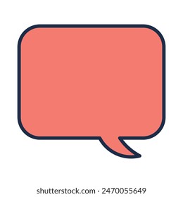 Simple balloon illustration. Flat vector isolated on white background.