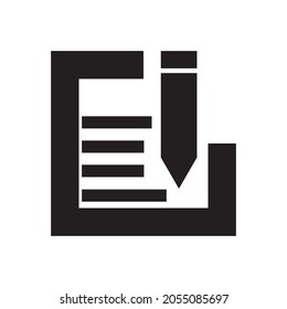 einfaches Ballpoint-Logo, schwarz-weiß