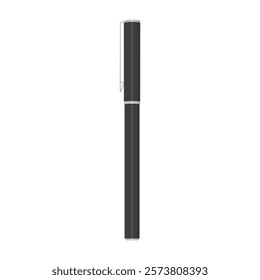Simple Ballpoint Pen Illustration, Icon, Stationery, Capped Type