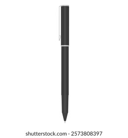 Simple Ballpoint Pen Illustration, Icon, Stationery, Capped Type