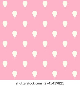 Simple Baloon Vector Seamless Pattern