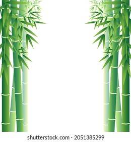Simple Bamboo Frame Vector Material Stock Vector (Royalty Free ...