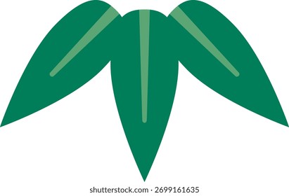 Simple bamboo vector illustration material
