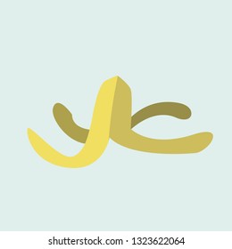 simple banana flat icon vector