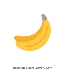 Simple banana icon emphasizing healthy choices.