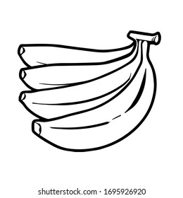 Simple banana vector to color