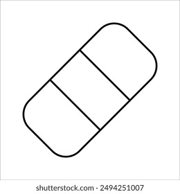 Simple band aid vector icon design