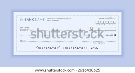 Simple Bank Cheque Voucher Template Design for Financial Drafts, Payments and Business Use
