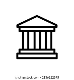 Simple bank vector illustration icon