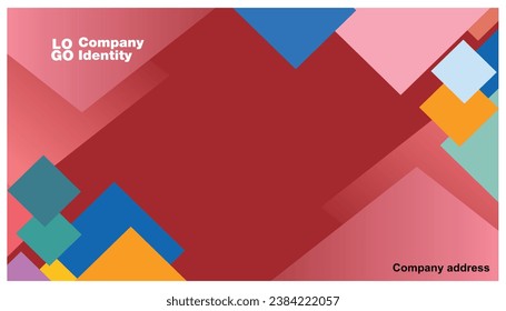 Simple banner design. Abstract background with geometric elements in retro style. Vector Illustrations. Eps 10. Abstract ornament for wallpapers and backgrounds.