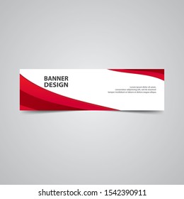 SIMPLE BANNER DESIGN. ABSTRACT BANNER TEMPLATE. BACKGROUND VECTOR ILLUSTRATION. 