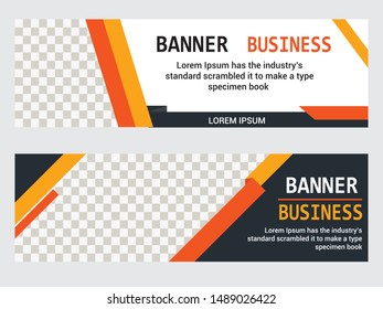  simple banner design. Suitable for business and other companies