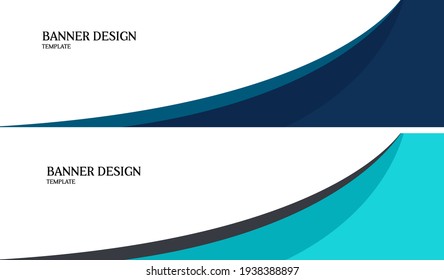 simple banner design template with two color option