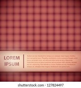 Simple banner with header and text. You can use background as seamless pattern.