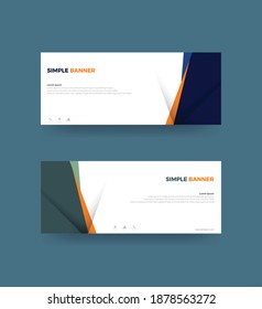 Simple banner modern design, good for your design