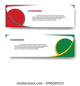 simple banner vector circle and curve
