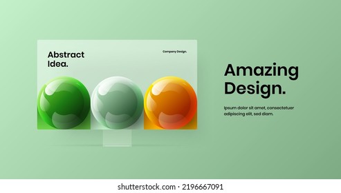 Simple banner vector design illustration. Vivid desktop mockup site screen layout.