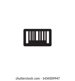Simple bar code icon design vector