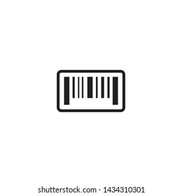 Simple bar code icon design vector