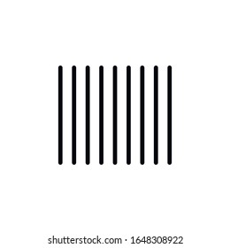 Simple bar code line icon. Stroke pictogram. Vector illustration isolated on a white background. Premium quality symbol. Vector sign for mobile app and web sites.