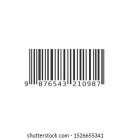 Código de barras simple. Signo de identificación a rayas, información sobre el producto