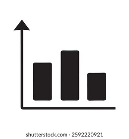 Simple bar graph illustrating positive growth trend.