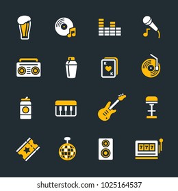 Simple bar icons set