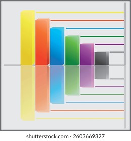 simple bar infographic. vector illustration