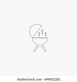 simple barbecue icon