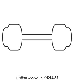 simple barbell icon