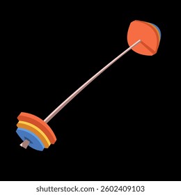 simple barbell image vector illustration