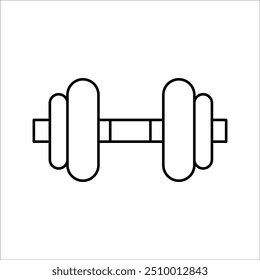 Diseño simple del icono del Vector de Barbell