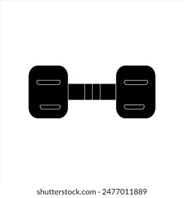 Simple barbell Vector with Minimalist and modern design