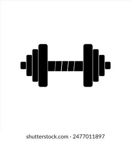 Simple barbell Vector with Minimalist and modern design