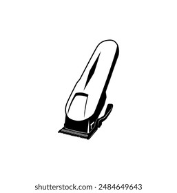 Simple barber trimmer, hair trimmer icon vector illustration.