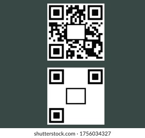a simple barcode vector. the middle is empty for your icon