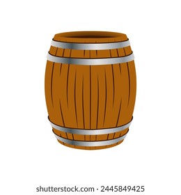 Simple Barrel vector icon, Barrel logo, vector illustration.