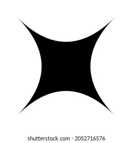 Einfaches Symbol für ein einfaches, einfaches Mandala-Motiv