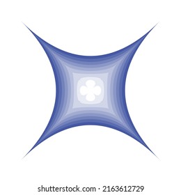 Simple, basic mandala motif icon symbol