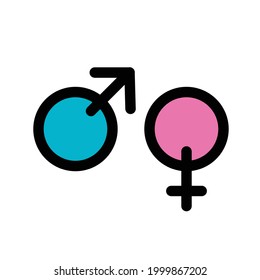 Simple basic toilet sign icons. Vector graphic illustration symbols. 