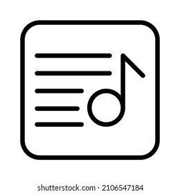 simple basic user interface icon with outline style