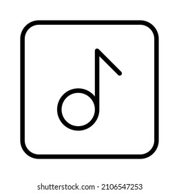 simple basic user interface icon with outline style