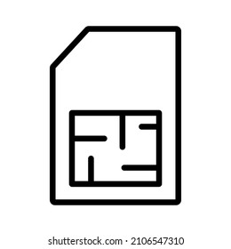 simple basic user interface icon with outline style