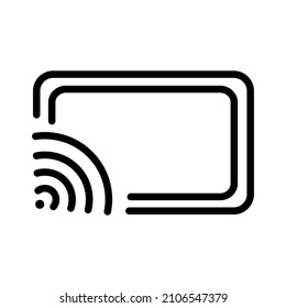 simple basic user interface icon with outline style