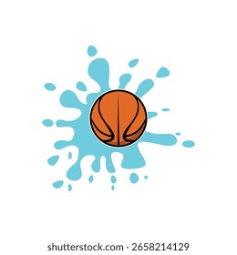 Simple basketball design is cool and elegant. Suitable for use as your creation material