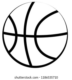 Simple basketball graphic