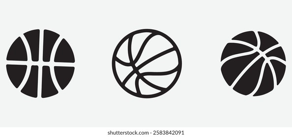 Simple Basketball Symbol for Websites, Apps, and Merchandise