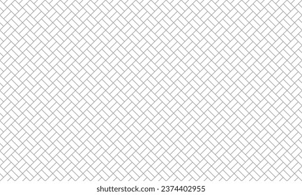 Simple basketweave square geometric seamless pattern. Vector Repeating Background.